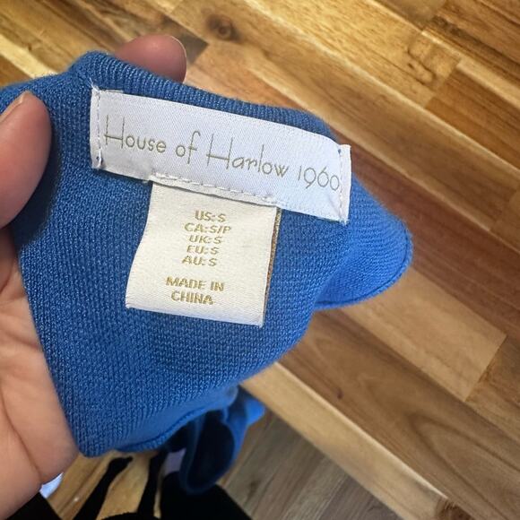 House of Harlow 1960 Blue Open-Back Dress – Size S - Picture 6 of 7